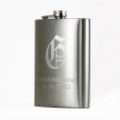 12oz Personalized Engraved Custom Hip Flask